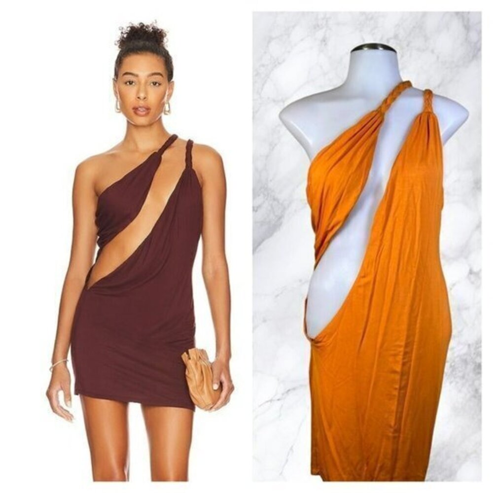H:ours Isla Mini Dress - Orange